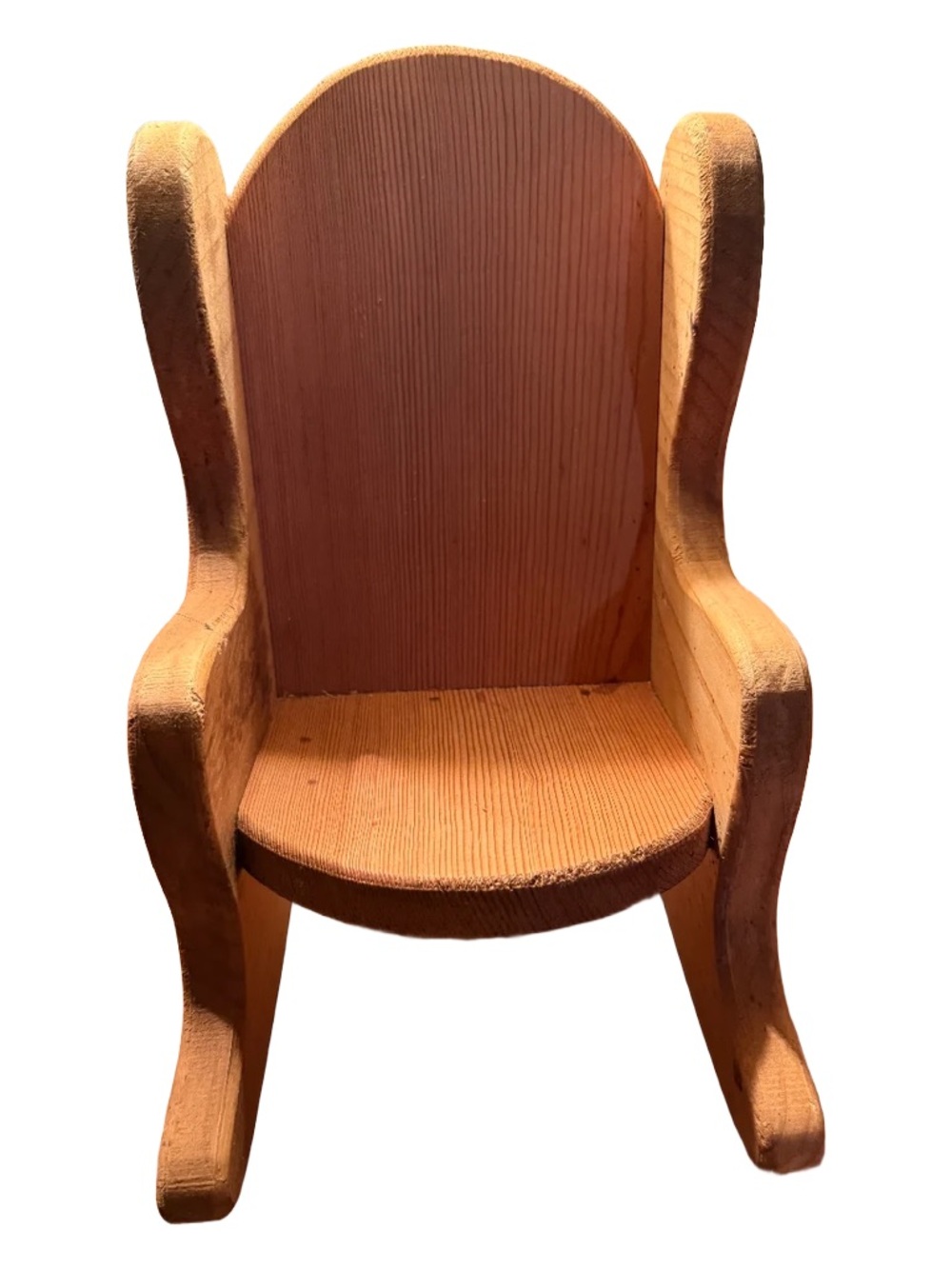 Handcrafted Wooden Mini Rocking Chair - Natural Pine